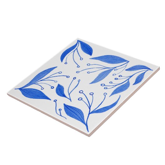 Mediterrane Blume Fliese (Seite)