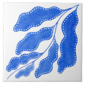 Mediterrane Blume Fliese (Vorderseite)