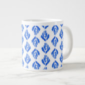 Mediterrane Blume Jumbo-Tasse (Vorderseite Rechts)