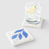 Mediterrane Blume Steinuntersetzer (Seitenansicht)