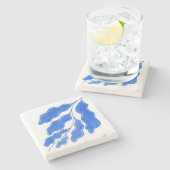 Mediterrane Blume Steinuntersetzer (Seitenansicht)