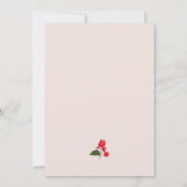 Mediterrane Bougainvillea Hochzeitseinladung Einladung (Rückseite)