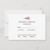 Mediterrane Bougainvillea Pink Burgund UAWG Einladung (Vorderseite)