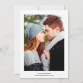 Mediterrane Bougainvillea Save the Date rosa Einladung (Rückseite)