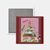 Mediterrane Ernährung Magnet (Vorderseite/Rückseite)