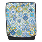 mediterrane Farbtöne/ Azulejo-Fliesen Rucksack (Vorderseite)