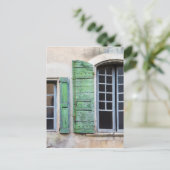 mediterrane Fenster Postkarte (Stehend Vorderseite)