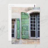 mediterrane Fenster Postkarte (Vorne/Hinten)