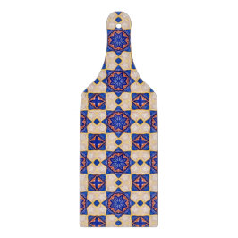 Mediterrane Fiesta - farbenfrohe Fliesenmuster Schneidebrett