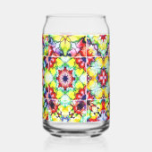 mediterrane Fliesen, alkoholfarbene Fliesen, Majol Dosenglas (Rückseite)