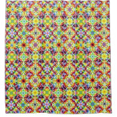 mediterrane Fliesen, alkoholfarbene Fliesen, Majol Duschvorhang (Vorderseite)