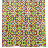 mediterrane Fliesen, alkoholfarbene Fliesen, Majol Duschvorhang (Vorderseite)