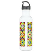 mediterrane Fliesen, alkoholfarbene Fliesen, Majol Edelstahlflasche (Rückseite)