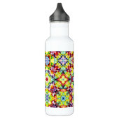 mediterrane Fliesen, alkoholfarbene Fliesen, Majol Edelstahlflasche (Links)