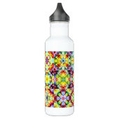 mediterrane Fliesen, alkoholfarbene Fliesen, Majol Edelstahlflasche (Links)