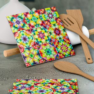 mediterrane Fliesen, alkoholfarbene Fliesen, Majol Fliese