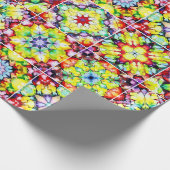 mediterrane Fliesen, alkoholfarbene Fliesen, Majol Geschenkpapier (Ecke)