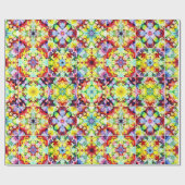 mediterrane Fliesen, alkoholfarbene Fliesen, Majol Geschenkpapier (Flach)