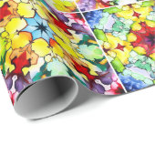 mediterrane Fliesen, alkoholfarbene Fliesen, Majol Geschenkpapier (Rolleneckpunkt)