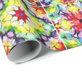 mediterrane Fliesen, alkoholfarbene Fliesen, Majol Geschenkpapier (Rolleneckpunkt)