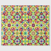 mediterrane Fliesen, alkoholfarbene Fliesen, Majol Geschenkpapier (Flach)