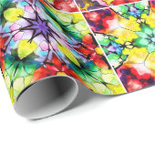 mediterrane Fliesen, alkoholfarbene Fliesen, Majol Geschenkpapier (Rolleneckpunkt)