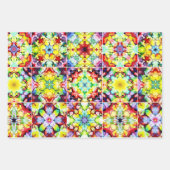 mediterrane Fliesen, alkoholfarbene Fliesen, Majol Geschenkpapier Set (Vorderseite 2)