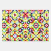 mediterrane Fliesen, alkoholfarbene Fliesen, Majol Geschenkpapier Set (Vorderseite 2)