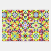 mediterrane Fliesen, alkoholfarbene Fliesen, Majol Geschenkpapier Set (Vorderseite)