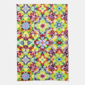 mediterrane Fliesen, alkoholfarbene Fliesen, Majol Geschirrtuch (Vertikal)