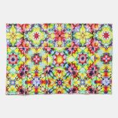 mediterrane Fliesen, alkoholfarbene Fliesen, Majol Geschirrtuch (Horizontal)