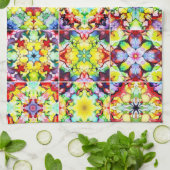 mediterrane Fliesen, alkoholfarbene Fliesen, Majol Geschirrtuch (Gefaltet)