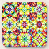 mediterrane Fliesen, alkoholfarbene Fliesen, Majol Getränkeuntersetzer (Vorderseite)