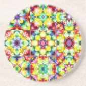 mediterrane Fliesen, alkoholfarbene Fliesen, Majol Getränkeuntersetzer (Vorne)