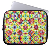 mediterrane Fliesen, alkoholfarbene Fliesen, Majol Laptopschutzhülle (Vorderseite)