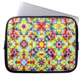 mediterrane Fliesen, alkoholfarbene Fliesen, Majol Laptopschutzhülle (Vorderseite)