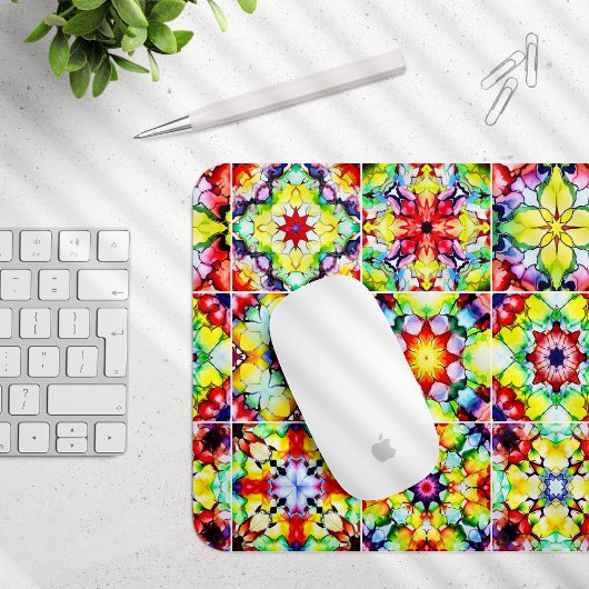 mediterrane Fliesen, alkoholfarbene Fliesen, Majol Mousepad