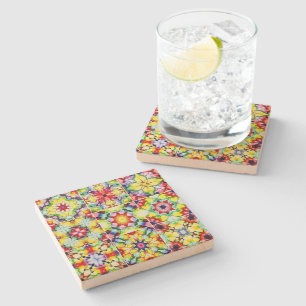 mediterrane Fliesen, alkoholfarbene Fliesen, Majol Steinuntersetzer