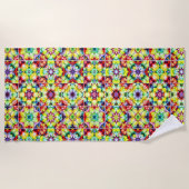 mediterrane Fliesen, alkoholfarbene Fliesen, Majol Strandtuch (Vorderseite)