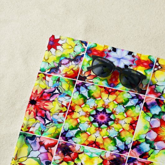 mediterrane Fliesen, alkoholfarbene Fliesen, Majol Strandtuch (Beispiel)