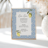 Mediterrane Fliesen Amalfi Capri Bar Menu Poster