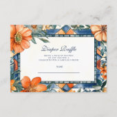 Mediterrane Fliesen Amalfi Capri Diapper Raffle Begleitkarte (Vorderseite)