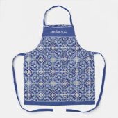 Mediterrane Fliesen: blau / natürlich Schürze (Vorderseite)