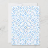 Mediterrane Fliesen Lemon Bridal Dusche Einladung (Rückseite)