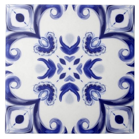 mediterrane Fliesen, Majolika, sizilianisch, Fliese (Vorderseite)