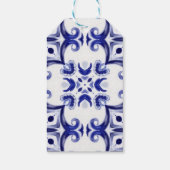 mediterrane Fliesen, Majolika, sizilianisch, Geschenkanhänger (Rückseite)