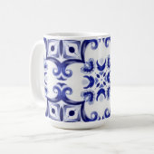 mediterrane Fliesen, Majolika, sizilianisch, Kaffeetasse (Vorderseite Links)