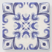 mediterrane Fliesen, Majolika, sizilianisch, Steinuntersetzer (Vorderseite)