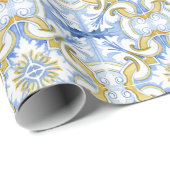 mediterrane Fliesen, Majolika, sizilianischer Stil Geschenkpapier (Rolleneckpunkt)