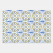 mediterrane Fliesen, Majolika, sizilianischer Stil Geschenkpapier Set (Vorderseite 3)